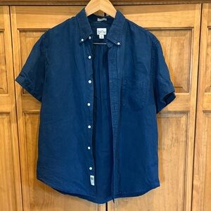 J. Crew Dark Blue Casual Button Down Shirt